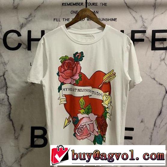 季節をまたい新作アイテム  ドルチェ＆ガッバーナ Dolce&Gabbana 2色可選 Tシャツ/ティーシャツ