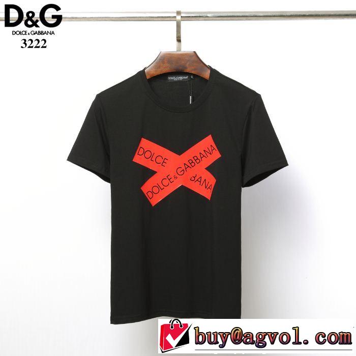 スタイルUPして着こなす Tシャツ/ティーシャツ ドルチェ＆ガッバーナ Dolce&Gabbana 2色可選