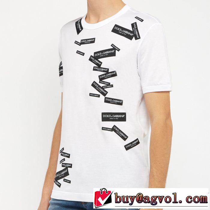  2色可選  今シーズン人気のアイテム Tシャツ/ティーシャツ ドルチェ＆ガッバーナ  季節感をプラス人気商品 Dolce&Gabbana 