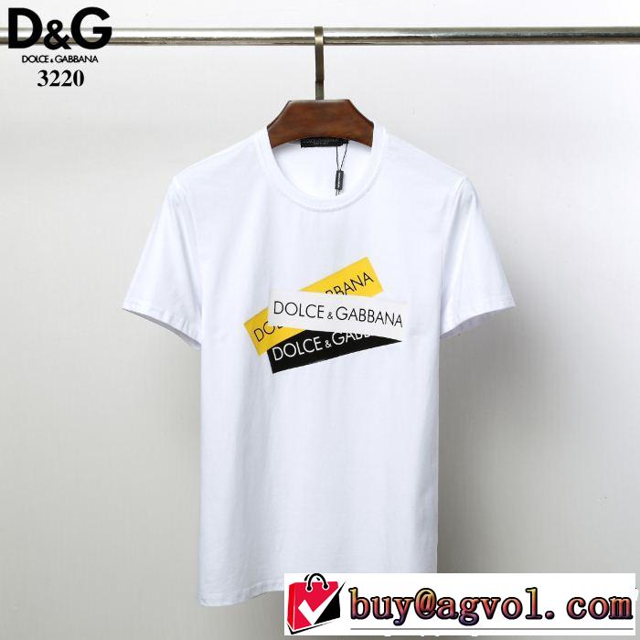 目を引く存在感抜群Dolce&Gabbana  魅力的な今年らしい Tシャツ/ティーシャツ ドルチェ＆ガッバーナ  3色可選