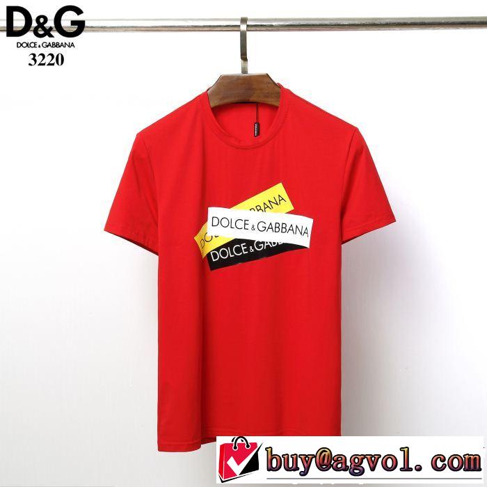 目を引く存在感抜群Dolce&Gabbana  魅力的な今年らしい Tシャツ/ティーシャツ ドルチェ＆ガッバーナ  3色可選