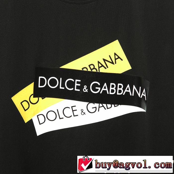 目を引く存在感抜群Dolce&Gabbana  魅力的な今年らしい Tシャツ/ティーシャツ ドルチェ＆ガッバーナ  3色可選