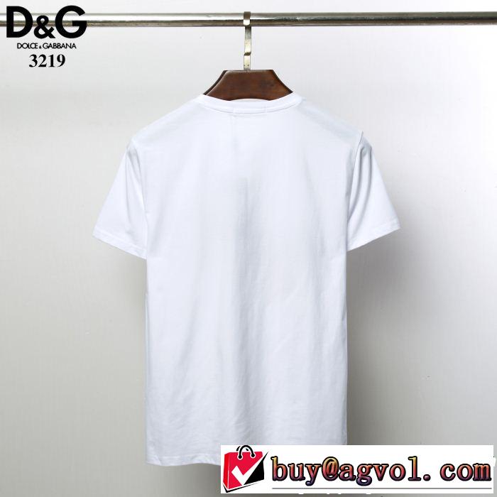 切りっぱなしデザイン ドルチェ＆ガッバーナ Dolce&Gabbana 2色可選 Tシャツ/ティーシャツ 大人のカジュアルスタイル