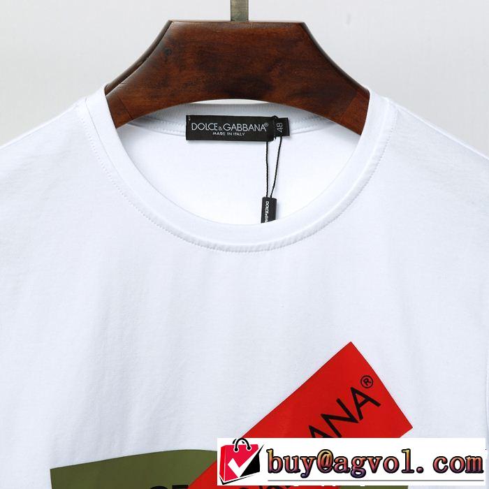 切りっぱなしデザイン ドルチェ＆ガッバーナ Dolce&Gabbana 2色可選 Tシャツ/ティーシャツ 大人のカジュアルスタイル