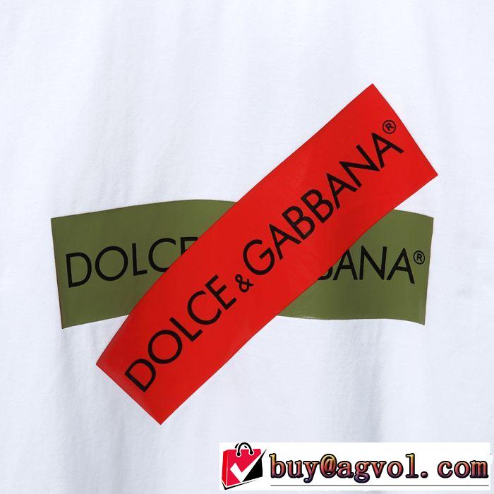切りっぱなしデザイン ドルチェ＆ガッバーナ Dolce&Gabbana 2色可選 Tシャツ/ティーシャツ 大人のカジュアルスタイル