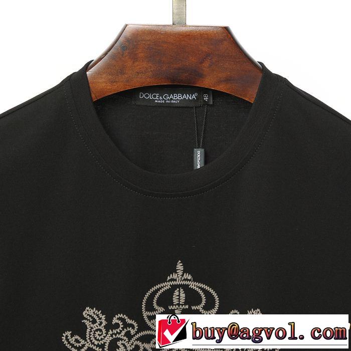 旬の気分を絶妙に ドルチェ＆ガッバーナ Dolce&Gabbana 2色可選  Tシャツ/ティーシャツ春夏らしい華やか