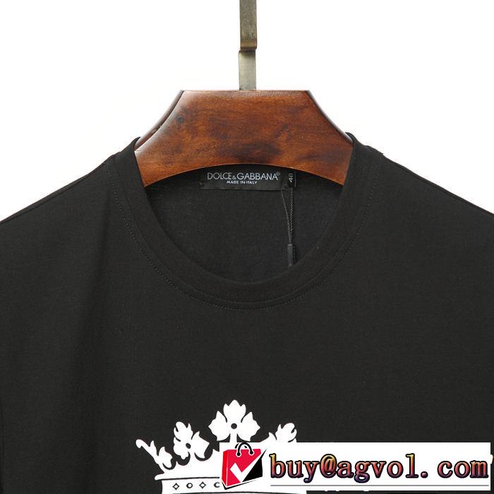 Tシャツ/ティーシャツ ドレスアップ効果も抜群 ドルチェ＆ガッバーナ Dolce&Gabbana 2色可選素敵なスタイルで夏の定番