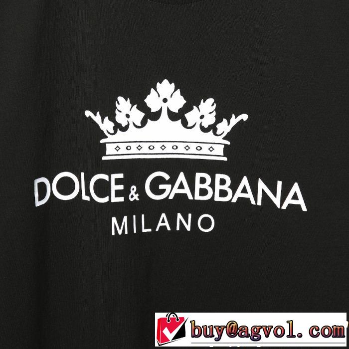 Tシャツ/ティーシャツ ドレスアップ効果も抜群 ドルチェ＆ガッバーナ Dolce&Gabbana 2色可選素敵なスタイルで夏の定番