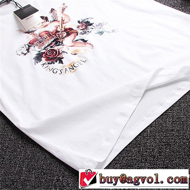 Dolce&Gabbana ドルチェ＆ガッバーナ 半袖Tシャツ 2色可選 大人カジュアル夏ファッション2019 通勤の定番