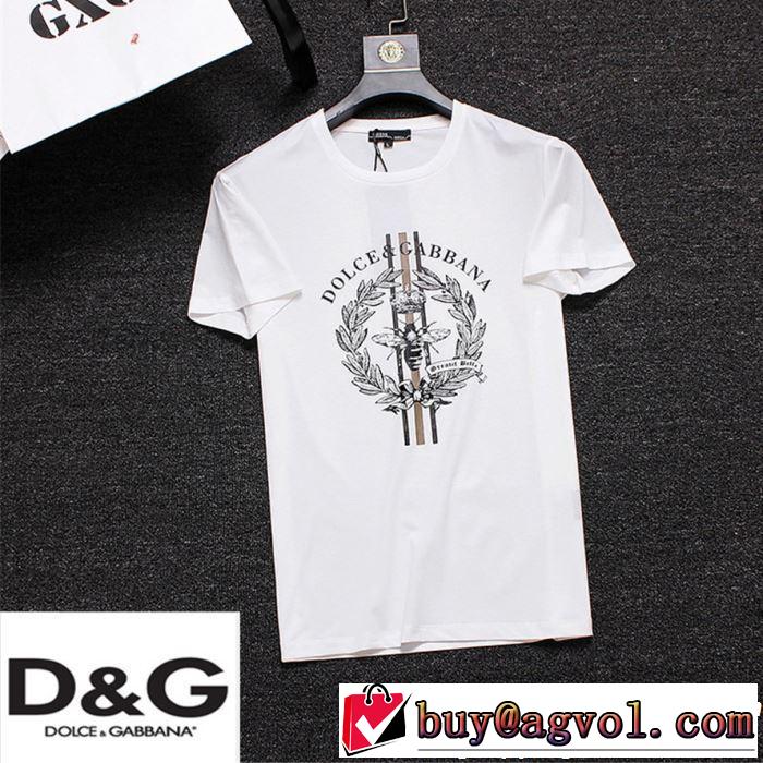 る春夏おすすめの人気商品 2019年の夏のマスト Dolce&Gabbana ドルチェ＆ガッバーナ 半袖Tシャツ 3色可選