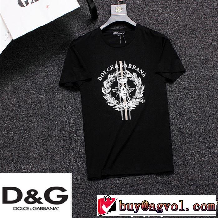 る春夏おすすめの人気商品 2019年の夏のマスト Dolce&Gabbana ドルチェ＆ガッバーナ 半袖Tシャツ 3色可選