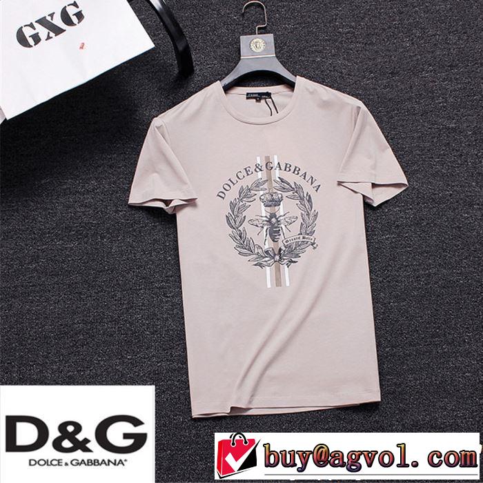 る春夏おすすめの人気商品 2019年の夏のマスト Dolce&Gabbana ドルチェ＆ガッバーナ 半袖Tシャツ 3色可選
