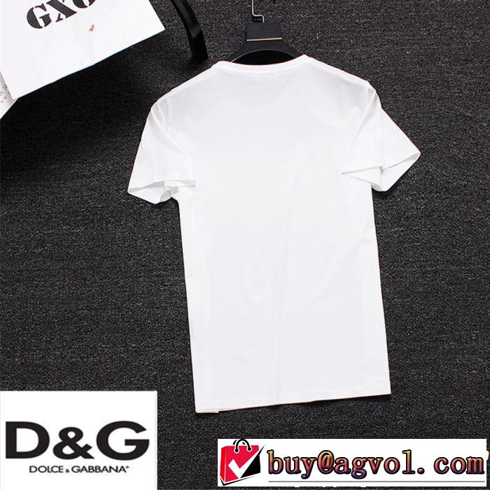 る春夏おすすめの人気商品 2019年の夏のマスト Dolce&Gabbana ドルチェ＆ガッバーナ 半袖Tシャツ 3色可選