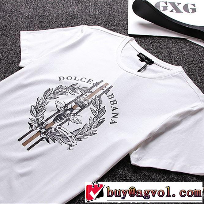る春夏おすすめの人気商品 2019年の夏のマスト Dolce&Gabbana ドルチェ＆ガッバーナ 半袖Tシャツ 3色可選