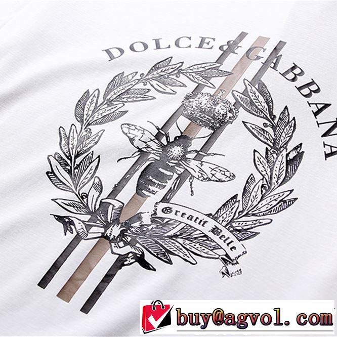 る春夏おすすめの人気商品 2019年の夏のマスト Dolce&Gabbana ドルチェ＆ガッバーナ 半袖Tシャツ 3色可選