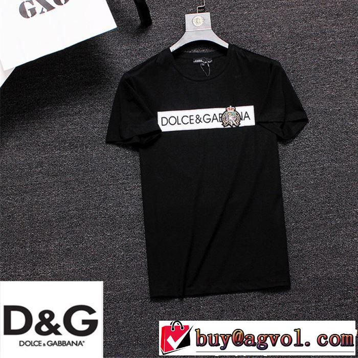 2019春夏の大注目トレンド Dolce&Gabbana ドルチェ＆ガッバーナ 半袖Tシャツ 3色可選 今っぽく新作アイテム