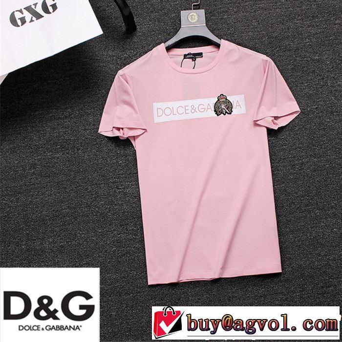 2019春夏の大注目トレンド Dolce&Gabbana ドルチェ＆ガッバーナ 半袖Tシャツ 3色可選 今っぽく新作アイテム