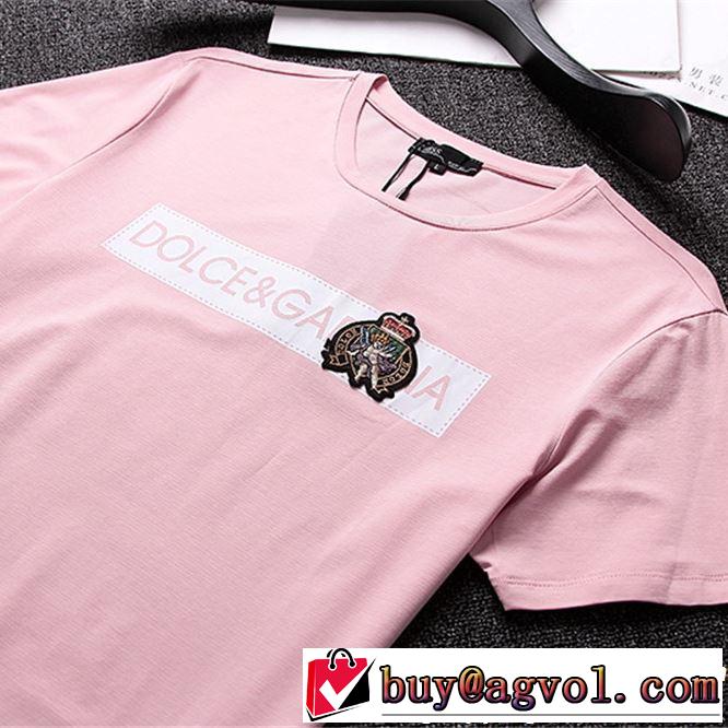 2019春夏の大注目トレンド Dolce&Gabbana ドルチェ＆ガッバーナ 半袖Tシャツ 3色可選 今っぽく新作アイテム
