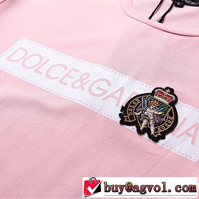 2019春夏の大注目トレンド Dolce&Gabbana ドルチェ＆ガッバーナ 半袖Tシャツ 3色可選 今っぽく新作アイテム