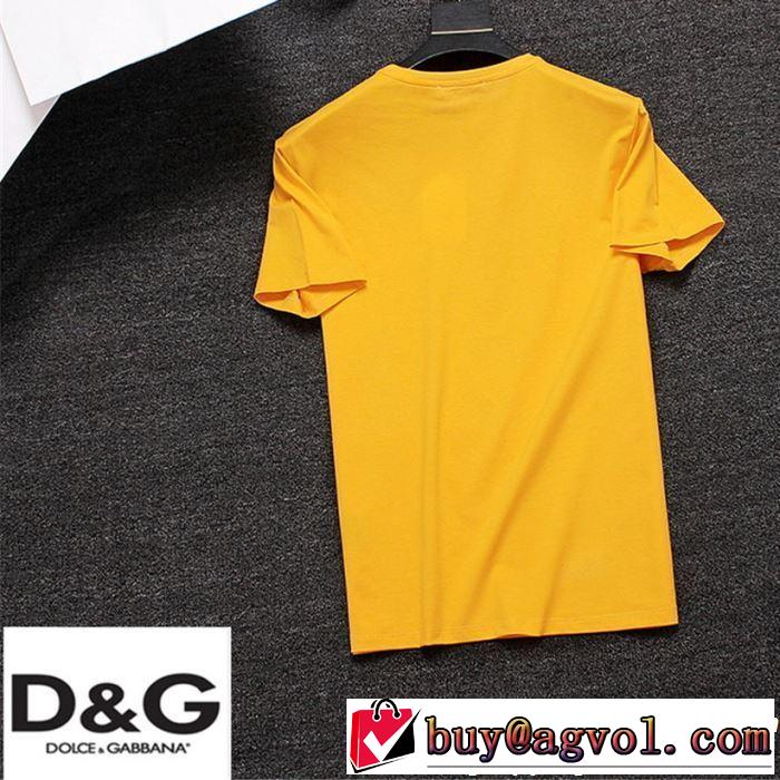 Dolce&Gabbana ドルチェ＆ガッバーナ 半袖Tシャツ 3色可選 2019春夏も引き続き人気セール 春夏！大人カジュアル
