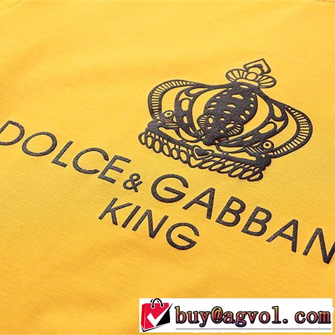 Dolce&Gabbana ドルチェ＆ガッバーナ 半袖Tシャツ 3色可選 2019春夏も引き続き人気セール 春夏！大人カジュアル
