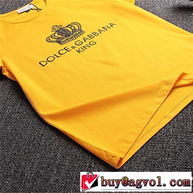 Dolce&Gabbana ドルチェ＆ガッバーナ 半袖Tシャツ 3色可選 2019春夏も引き続き人気セール 春夏！大人カジュアル