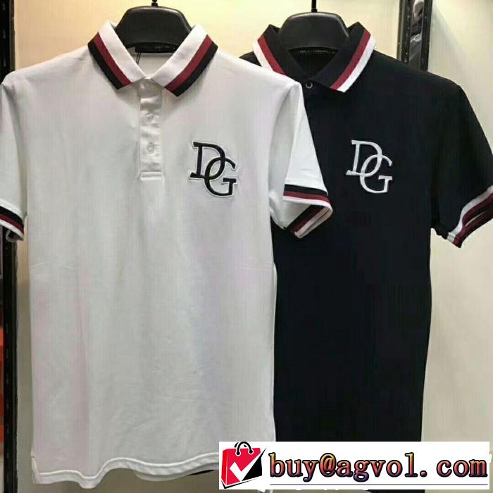 爽やかすぎない大人の印象に 2019年春夏流行ファッション Dolce&Gabbana ドルチェ＆ガッバーナ 半袖Tシャツ 2色可選