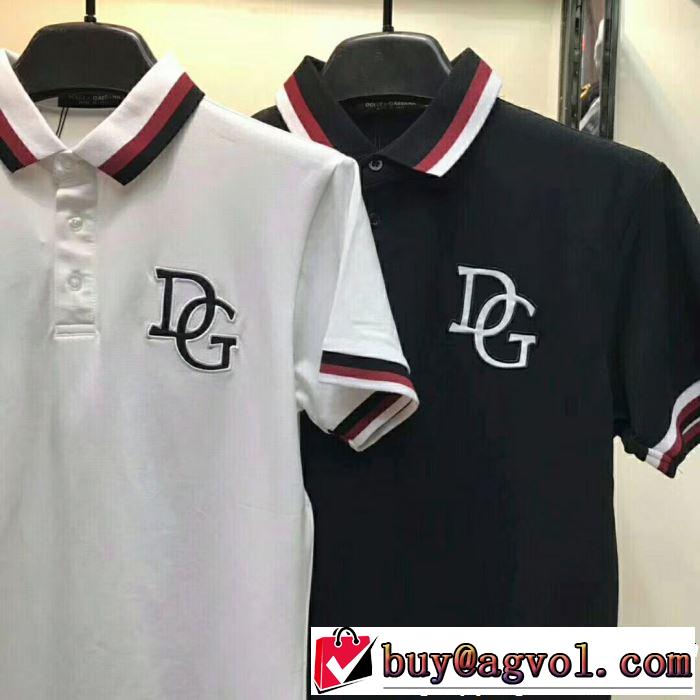 爽やかすぎない大人の印象に 2019年春夏流行ファッション Dolce&Gabbana ドルチェ＆ガッバーナ 半袖Tシャツ 2色可選