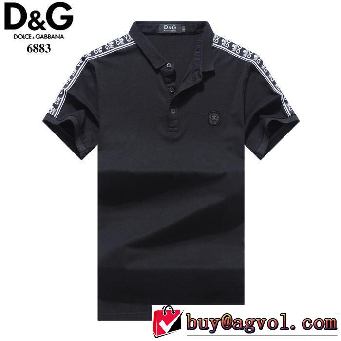 Dolce&Gabbana ドルチェ＆ガッバーナ 半袖Tシャツ 4色可選 【2019春夏】最新コレクション 大人の華やかさを演出