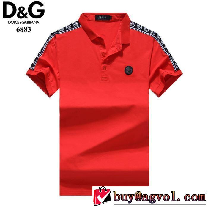 Dolce&Gabbana ドルチェ＆ガッバーナ 半袖Tシャツ 4色可選 【2019春夏】最新コレクション 大人の華やかさを演出
