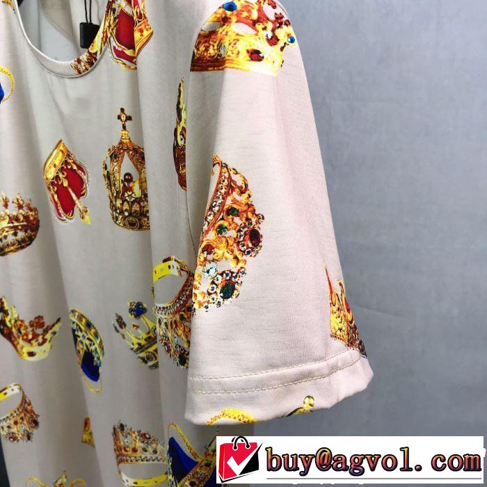 おしゃれデザインも大人気 2019春夏トレンドアイテム Dolce&Gabbana ドルチェ＆ガッバーナ 半袖Tシャツ 3色可選