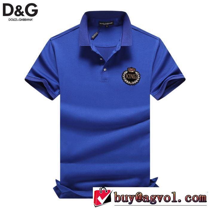 大胆にデザインオシャレ新品 Dolce&Gabbana ドルチェ＆ガッバーナ 半袖Tシャツ 3色可選 2019春夏のトレンド新商品
