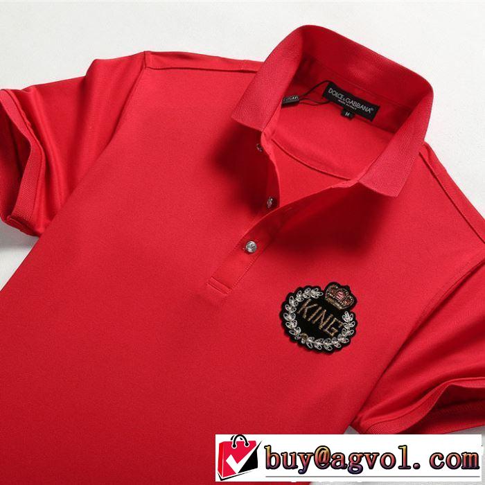 大胆にデザインオシャレ新品 Dolce&Gabbana ドルチェ＆ガッバーナ 半袖Tシャツ 3色可選 2019春夏のトレンド新商品