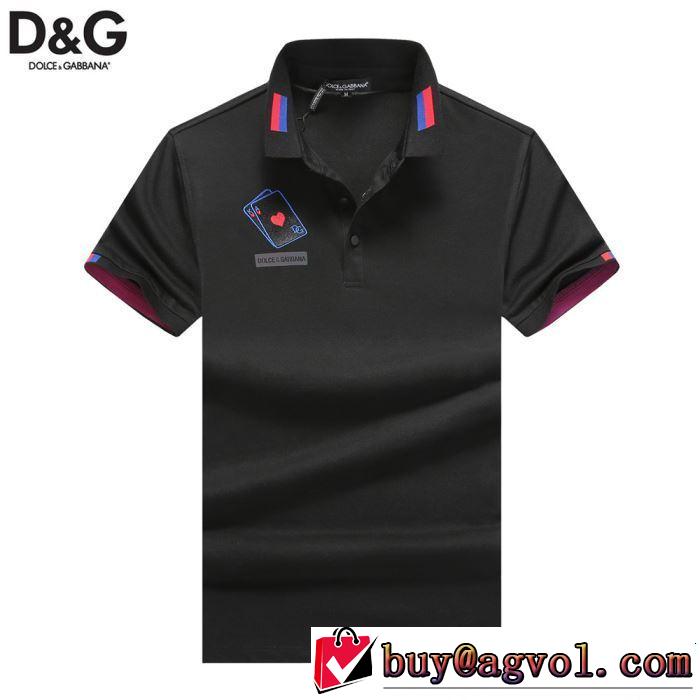 最近のトレンドアイテム Dolce&Gabbana ドルチェ＆ガッバーナ 半袖Tシャツ 3色可選 2019春夏人気トレンドアイテム