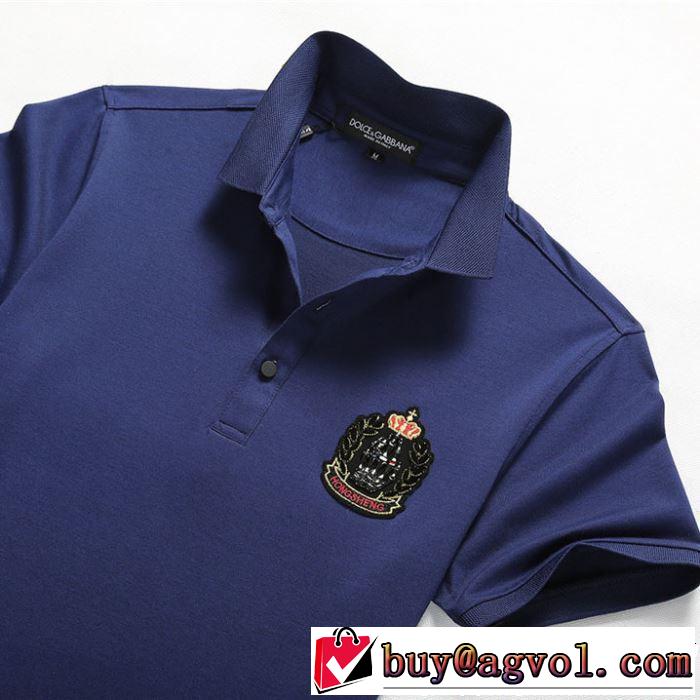 Dolce&Gabbana ドルチェ＆ガッバーナ 半袖Tシャツ 3色可選 オススメしたい最新注目ファション 2019年の春夏に着たい