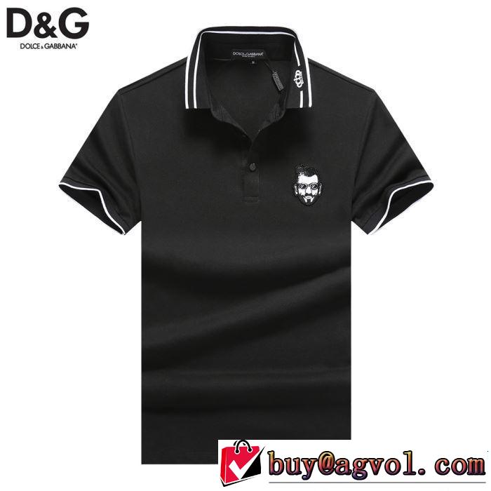 Dolce&Gabbana ドルチェ＆ガッバーナ 半袖Tシャツ 3色可選 2019年の夏のマスト 春夏のトレンドアイテム