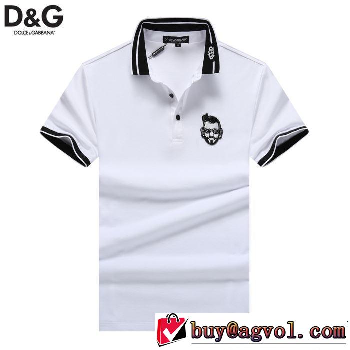 Dolce&Gabbana ドルチェ＆ガッバーナ 半袖Tシャツ 3色可選 2019年の夏のマスト 春夏のトレンドアイテム