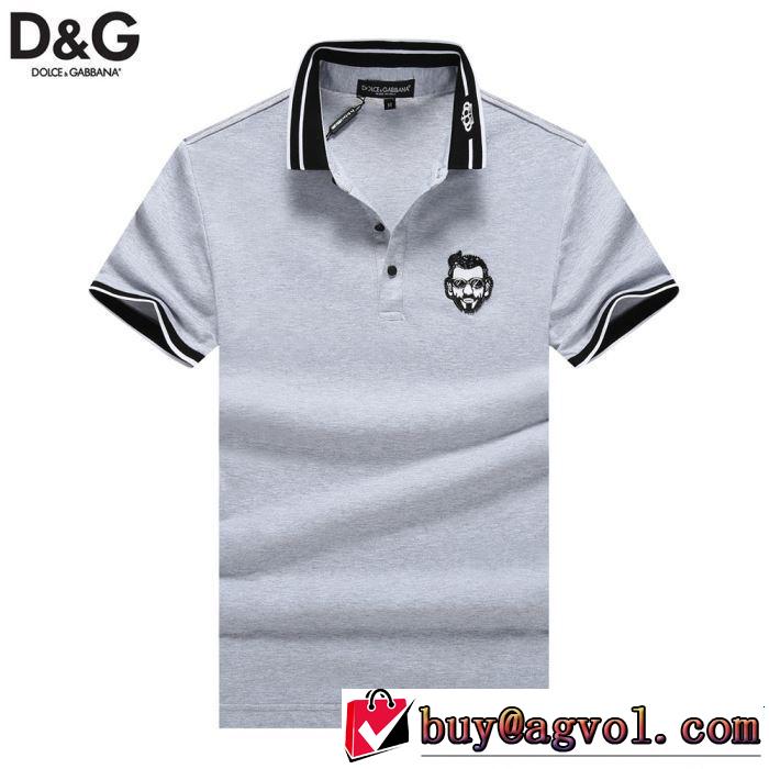 Dolce&Gabbana ドルチェ＆ガッバーナ 半袖Tシャツ 3色可選 2019年の夏のマスト 春夏のトレンドアイテム