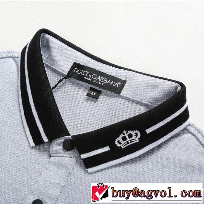 Dolce&Gabbana ドルチェ＆ガッバーナ 半袖Tシャツ 3色可選 2019年の夏のマスト 春夏のトレンドアイテム
