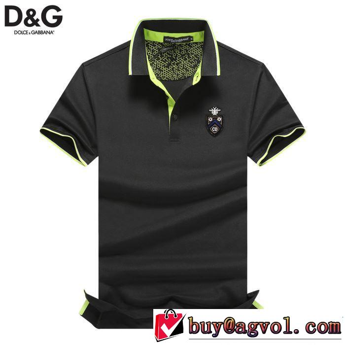 今年春夏ファション流行り 2019春夏も引き続きトレンド Dolce&Gabbana ドルチェ＆ガッバーナ 半袖Tシャツ 3色可選