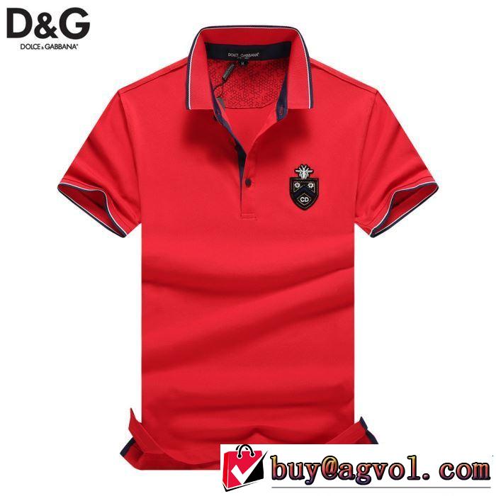今年春夏ファション流行り 2019春夏も引き続きトレンド Dolce&Gabbana ドルチェ＆ガッバーナ 半袖Tシャツ 3色可選