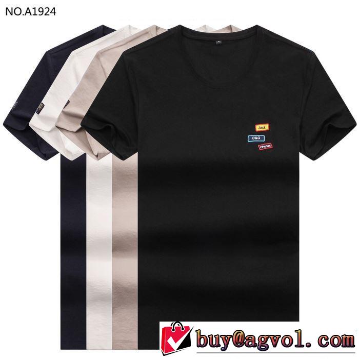 Dolce&Gabbana ドルチェ＆ガッバーナ 半袖Tシャツ 4色可選 2019春夏のトレンド新商品 着るだけで上品なスタイル