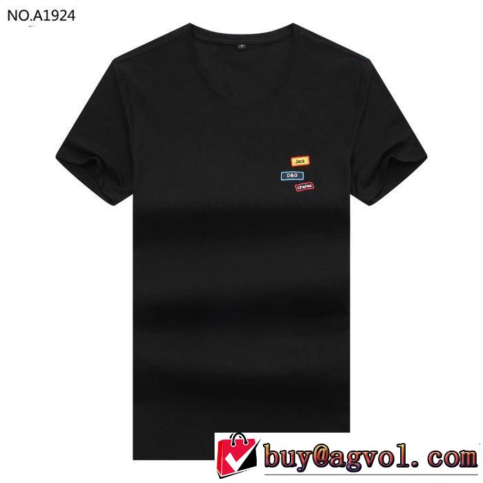 Dolce&Gabbana ドルチェ＆ガッバーナ 半袖Tシャツ 4色可選 2019春夏のトレンド新商品 着るだけで上品なスタイル