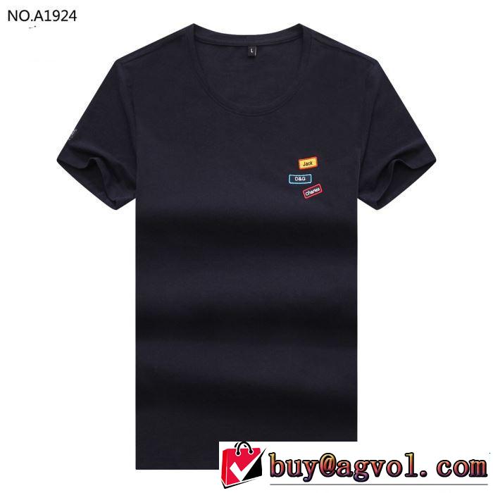 Dolce&Gabbana ドルチェ＆ガッバーナ 半袖Tシャツ 4色可選 2019春夏のトレンド新商品 着るだけで上品なスタイル
