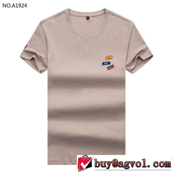 Dolce&Gabbana ドルチェ＆ガッバーナ 半袖Tシャツ 4色可選 2019春夏のトレンド新商品 着るだけで上品なスタイル
