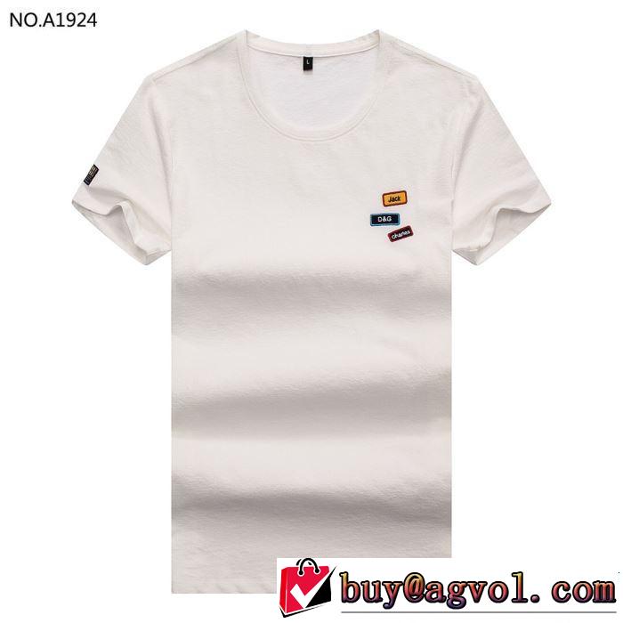 Dolce&Gabbana ドルチェ＆ガッバーナ 半袖Tシャツ 4色可選 2019春夏のトレンド新商品 着るだけで上品なスタイル
