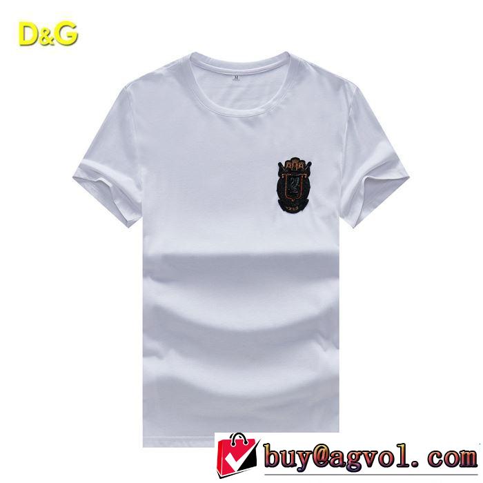 半袖Tシャツ 2色可選 絶妙にオシャレ人気アイテム 2019年春夏シーズンの人気 Dolce&Gabbana ドルチェ＆ガッバーナ