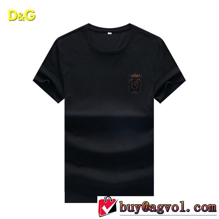 半袖Tシャツ 2色可選 絶妙にオシャレ人気アイテム 2019年春夏シーズンの人気 Dolce&Gabbana ドルチェ＆ガッバーナ