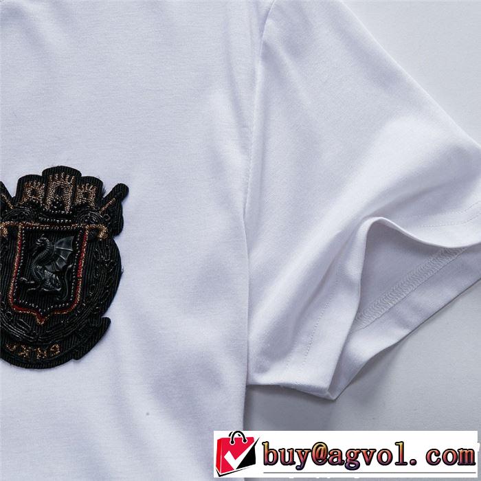 半袖Tシャツ 2色可選 絶妙にオシャレ人気アイテム 2019年春夏シーズンの人気 Dolce&Gabbana ドルチェ＆ガッバーナ