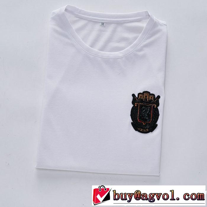 半袖Tシャツ 2色可選 絶妙にオシャレ人気アイテム 2019年春夏シーズンの人気 Dolce&Gabbana ドルチェ＆ガッバーナ